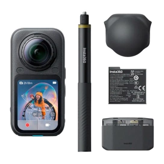 Екшн-камера Insta360 X6 Essentials Bundle - Midnight Black (CINSABXA-X603)