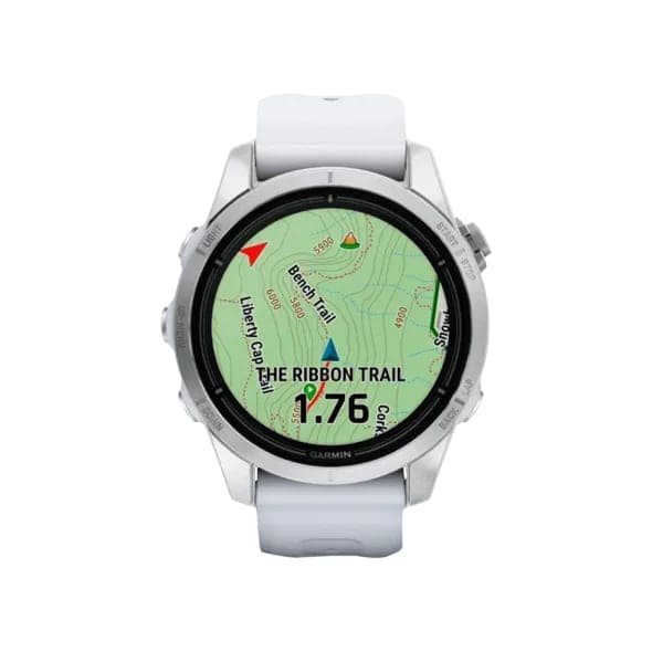 Смарт-годинник Garmin Epix Pro Gen 2 42mm Silver w. Whitestone Band (010-02802-00/01)