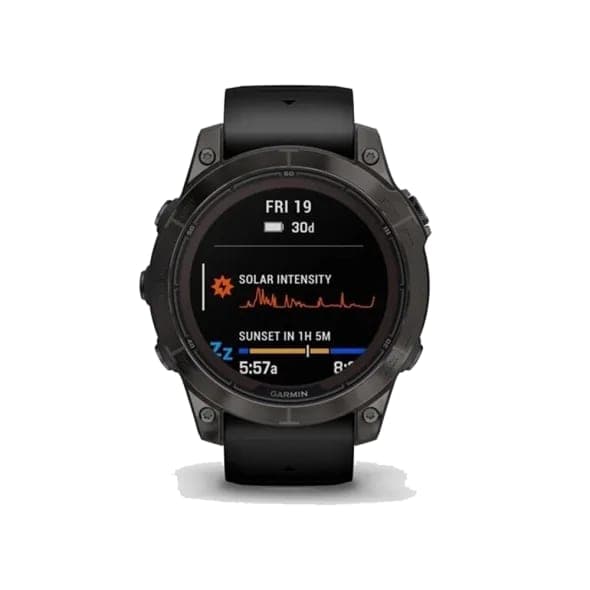 Смарт-годинник Garmin Fenix 7 Pro Sapphire Solar Carbon G. DLC Tit. with Black Band (010-02777-10/11/54)