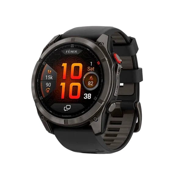 Смарт-годинник Garmin Fenix 8 Pro 51 mm AMOLED Carbon Gray DLC Titanium with Black/Pebble Gray (010-03199-00/01)