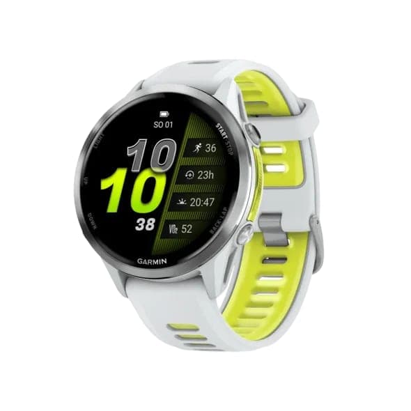 Смарт-годинник Garmin Forerunner 970 Titanium w. Whitestone Case and Whitestone/T. Amp Yellow Band (010-02969-01/11)