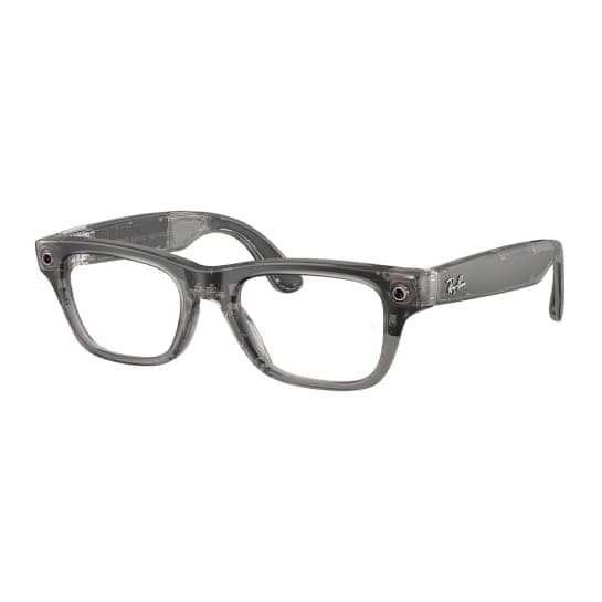 Смарт-окуляри Ray-Ban Meta Blayzer Optics Gen 2 Large - Matte Transparent Ice Grey Frame with Demo Lens (RW7001 8529 54-19)