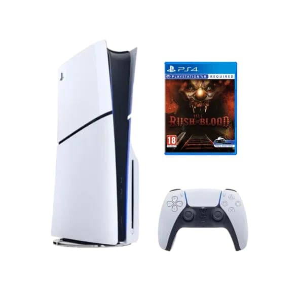 Стаціонарна ігрова приставка Sony PlayStation 5 Slim 1TB + Гра PS4 Until Dawn RUSH of BLOOD only VR