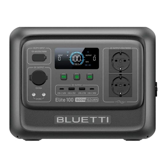 Зарядна станція Bluetti Elite 100 V2 1800W (1024 Вт/ч) (P-EL100V2-EU-GY-BL-010)