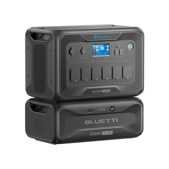 Комплект зарядної станції BLUETTI AC300 + battery module B300K 3000W 2764Wh