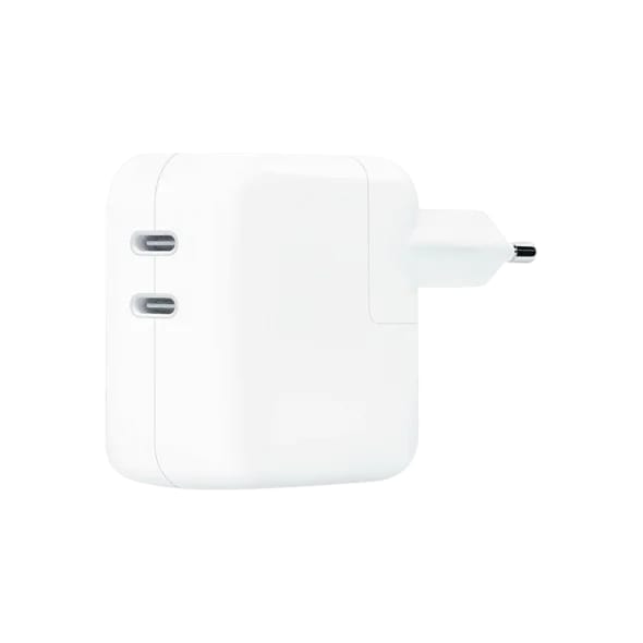 Мережевий зарядний пристрій Apple A2676 35W Dual USB-C White (MW2K3)