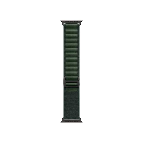 Ремінець Apple Alpine Loop Dark Green - Black Titanium Finish для Watch 44/45/46/49mm - Medium (MYPR3)