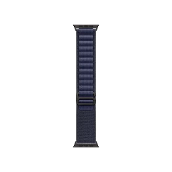 Ремінець Apple Alpine Loop Navy - Black Titanium Finish для Watch 44/45/46/49mm - Medium (MYPX3)