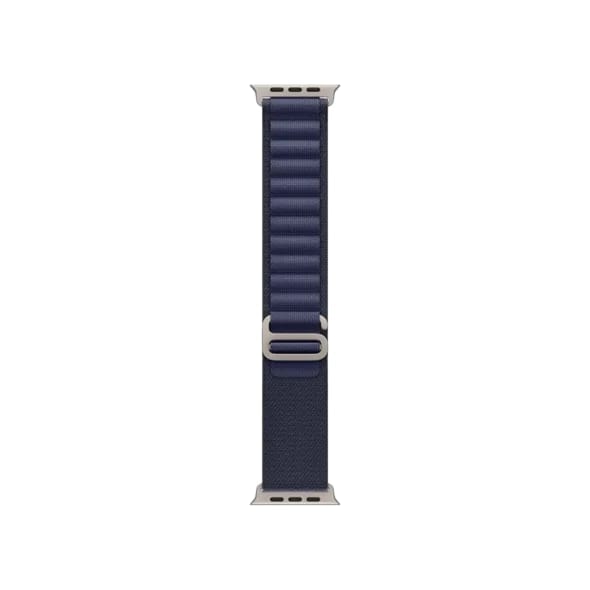 Ремінець Apple Alpine Loop Navy - Natural Titanium Finish для Watch 44/45/46/49mm - Small (MXMX3)
