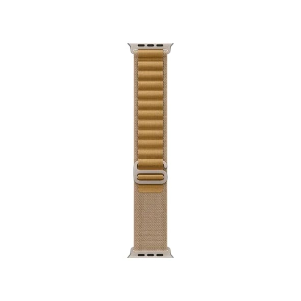 Ремінець Apple Alpine Loop Tan - Natural Titanium Finish для Watch 44/45/46/49mm - Small (MXN13)