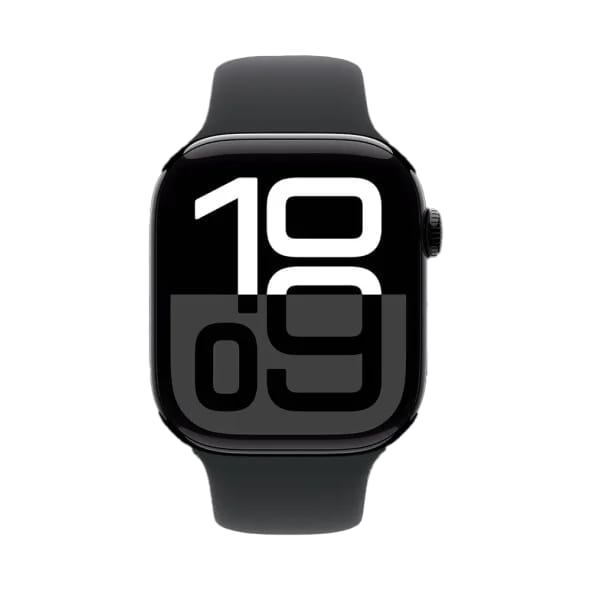 Смарт-годинник Apple Watch Series 10 GPS + Cellular 42mm Jet Black Alu. Case w. Black Sport Band - S/M (MWX63)