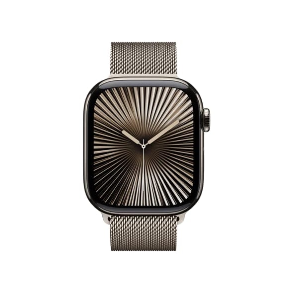 Смарт-годинник Apple Watch Series 10 GPS + Cellular 42mm Natural Titanium Case w. Natural Milanese Loop (MWXF3)