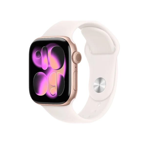 Смарт-годинник Apple Watch Series 11 GPS 42mm Rose Gold Alu. Case w. Light Blush S. Band - S/M (MEU04)