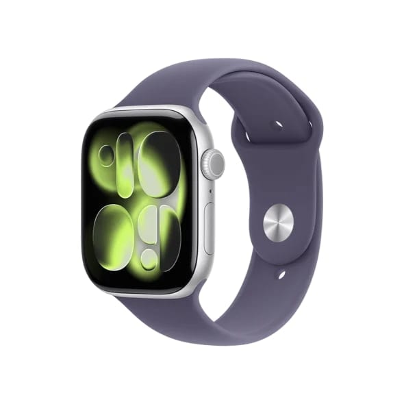 Смарт-годинник Apple Watch Series 11 GPS + Cellular 42mm Silver Alu. Case w. Purple Fog S. Band - S/M (MF8H4)
