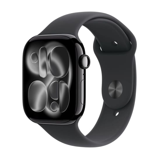 Смарт-годинник Apple Watch Series 11 GPS 46mm Aluminium Jet Black Case with Black Sport Band - M/L