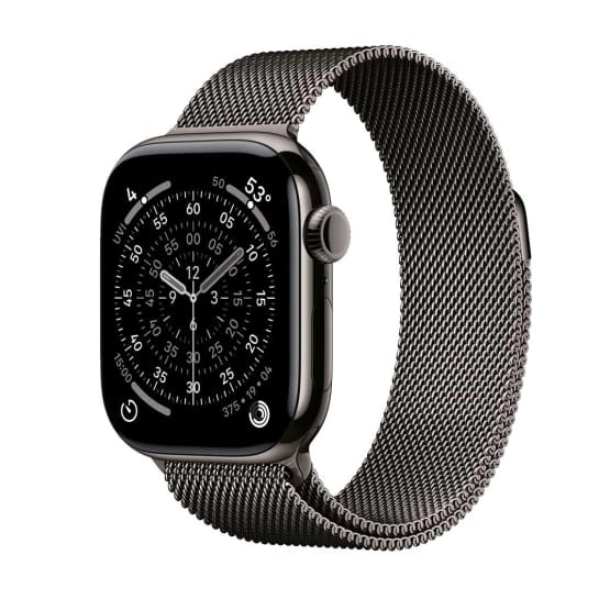 Смарт-годинник Apple Watch Series 11 GPS + Cellular 42mm Slate Titanium Case w. Slate Milanese Loop