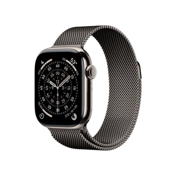 Смарт-годинник Apple Watch Series 11 GPS + Cellular 42mm Natural Tit. Case w. Slate Milanese Loop (MF9H4+MGJ14)