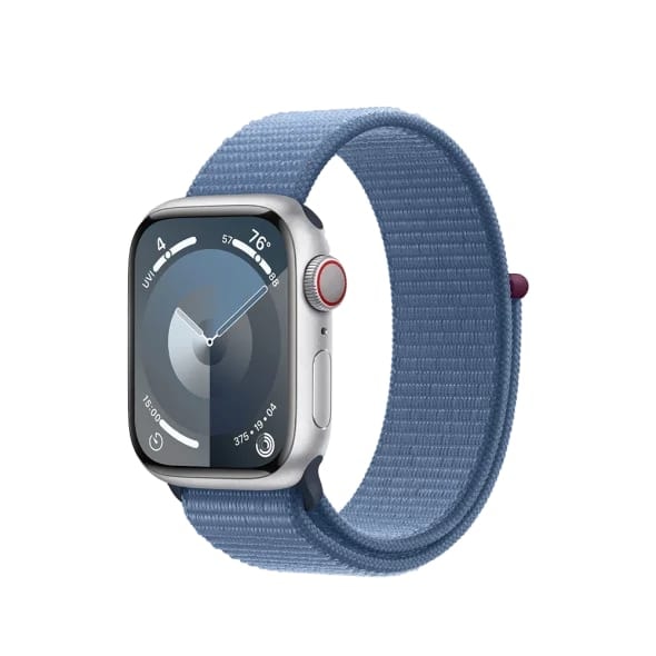 Смарт-годинник Apple Watch Series 9 GPS 41mm Silver Aluminum Case with Winter Blue Sport Loop (MR923)