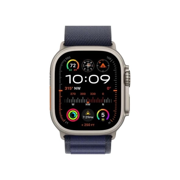 Смарт-годинник Apple Watch Ultra 2 GPS + Cellular 49mm Natural Titan. Case w. Navy Alpine Loop - Large (MYT33+MXN03)