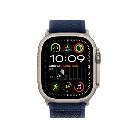 Смарт-годинник Apple Watch Ultra 2 GPS + Cellular 49mm Natural Titan. Case w. Blue Trail Loop - S/M (MX4J3)