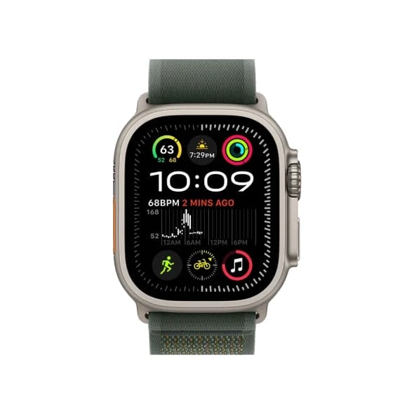 Смарт-годинник Apple Watch Ultra 2 GPS + Cellular 49mm Natural Titan. Case w. Green Trail Loop - S/M (MYT73+MXTN3)