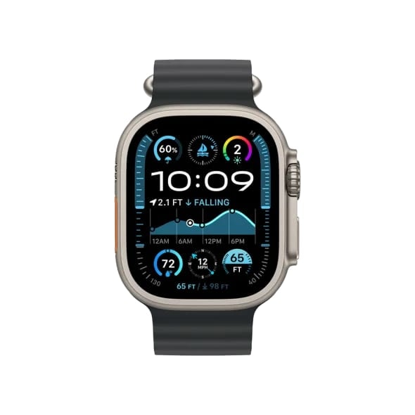 Смарт-годинник Apple Watch Ultra 2 GPS + Cellular 49mm Natural Titan. Case w. Black Ocean Band (MXTL3)