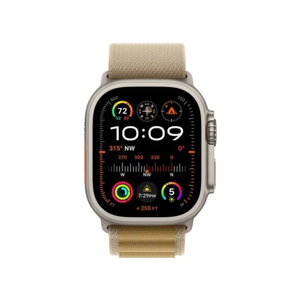 Смарт-годинник Apple Watch Ultra 2 GPS + Cellular 49mm Natural Titan. Case w. Tan Alpine Loop - Medium (MX4F3)