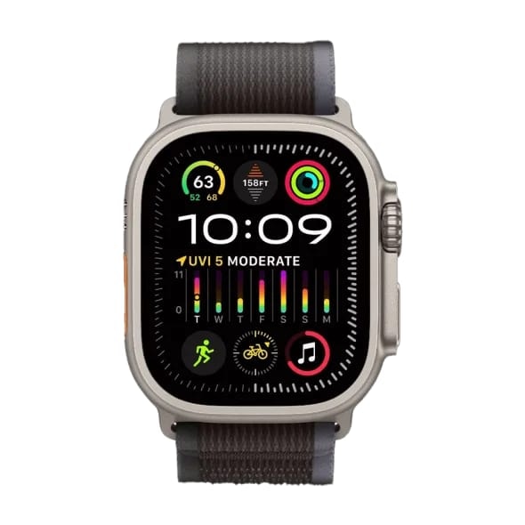 Смарт-годинник Apple Watch Ultra 2 GPS + Cellular 49mm Titanium Case with Blue/Black Trail Loop - S/M (MRF53)