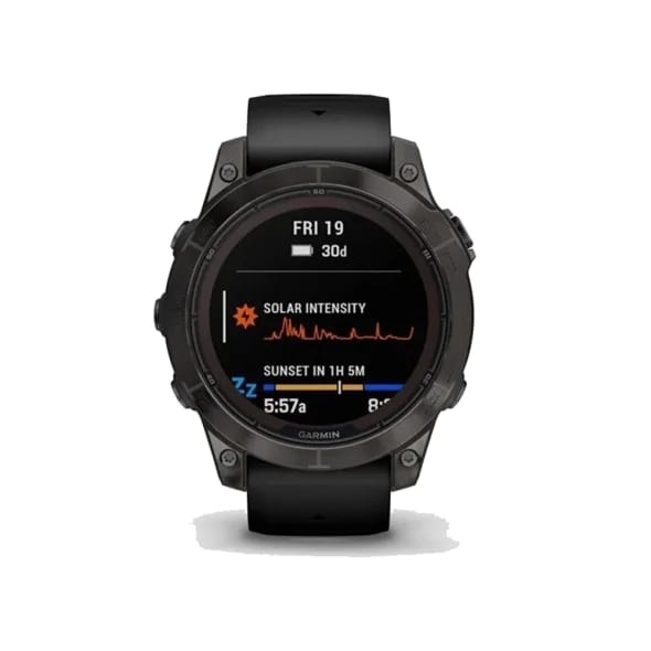 Смарт-годинник Garmin Fenix 7 Pro Sapphire Solar Carbon G. DLC Tit. with Black Band (010-02777-10/11/54)