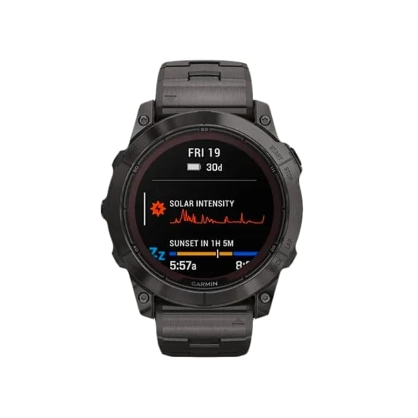 Смарт-годинник Garmin Fenix 7X Pro Sapphire Solar Carbon G. DLC Tit. with Vented Tit. Bracelet (010-02778-30)