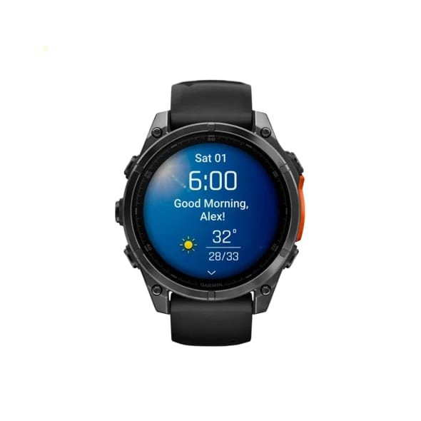 Смарт-годинник Garmin Fenix 8 47mm AMOLED Slate Gray with Black Silicone Band (010-02904-00/09)