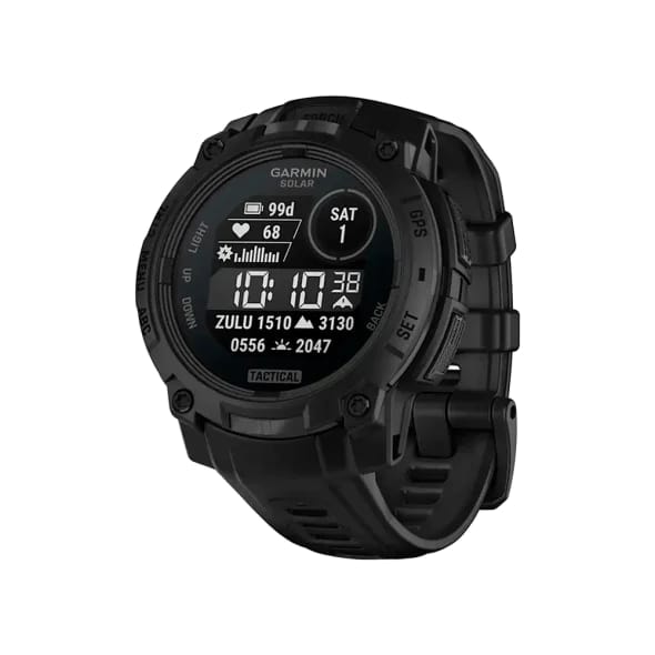 Смарт-годинник Garmin Instinct 3 45mm Solar Tactical Edition Black with Black Band (010-02934-50/90)