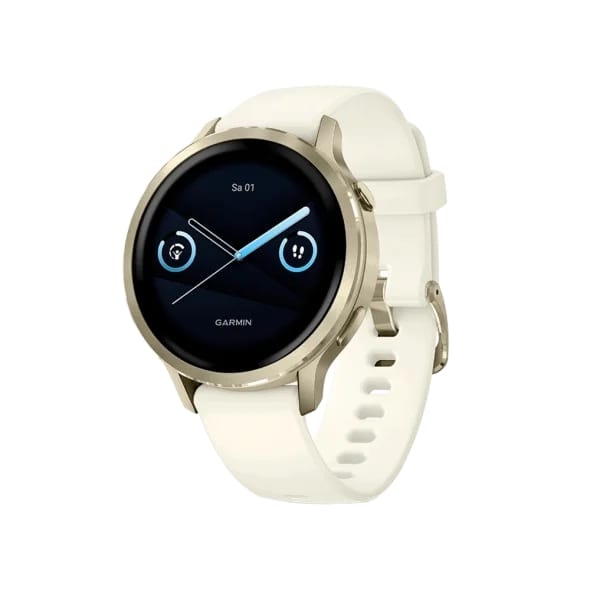 Смарт-годинник Garmin Venu 4 41 mm Lunar Gold with Bone Silicone Band (010-03013-00)