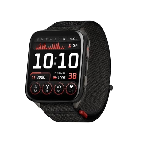 Смарт-годинник Garmin Venu X1 Black with Slate Titanium Caseback and Black ComfortFit Nylon Band (010-02980-00/02)