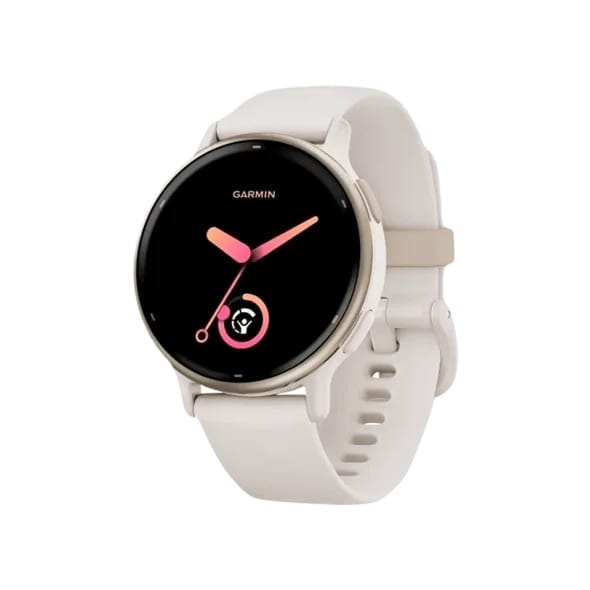 Смарт-годинник Garmin vivoactive 5 Cream Gold Aluminum Bezel with Ivory Case and Silicone Band (010-02862-11/5B)