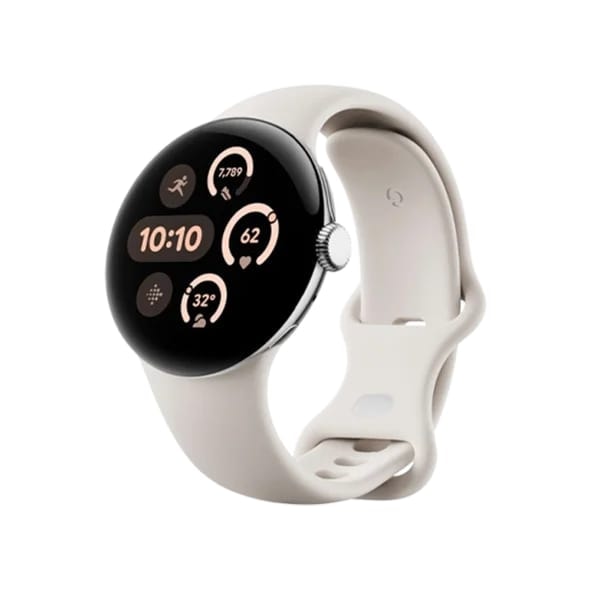 Смарт-годинник Google Pixel Watch 3 41 mm Wi-Fi Polished Silver Aluminum Case/Porcelain Active Band