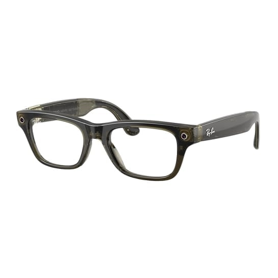 Смарт-окуляри Ray-Ban Meta Blayzer Optics Gen 2 - Shiny Transparent Dark Olive Frame with Demo Lens (RW7001 8530 50-19)