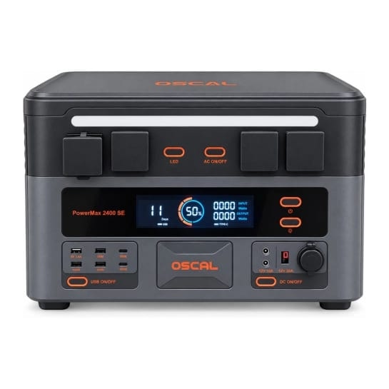 Зарядна станція Oscal PowerMax 2400 SE LiFePO4 (2400 Вт, 2016 Вт/год)