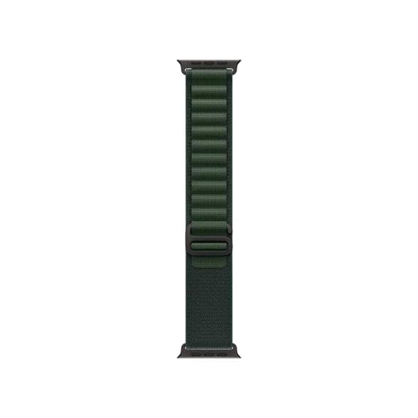 Ремінець Apple Alpine Loop Dark Green - Black Titanium Finish для Watch 44/45/46/49mm - Medium (MYPR3)