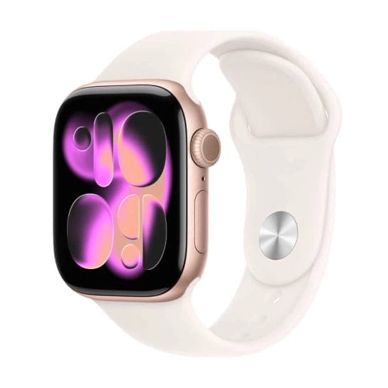 Смарт-годинник Apple Watch Series 11 GPS + Cellular 42mm Aluminium Rose Gold Case with Light Blush Sport Band - S/M