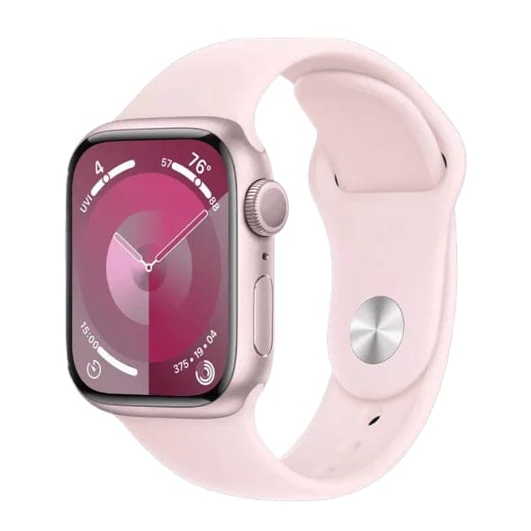 Смарт-годинник Apple Watch Series 9 GPS 41mm Pink Aluminum Case w. Light Pink S. Band - S/M (MR933)