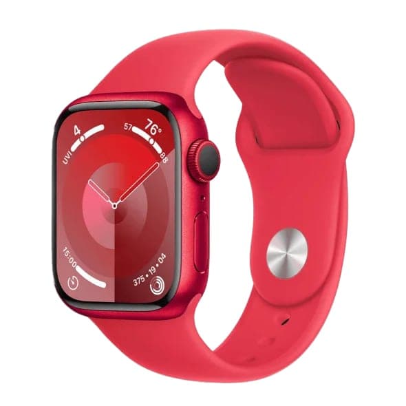 Смарт-годинник Apple Watch Series 9 GPS 41mm (PRODUCT RED Alu. Case w. PRODUCT RED Sport Band - S/M (MRXG3)