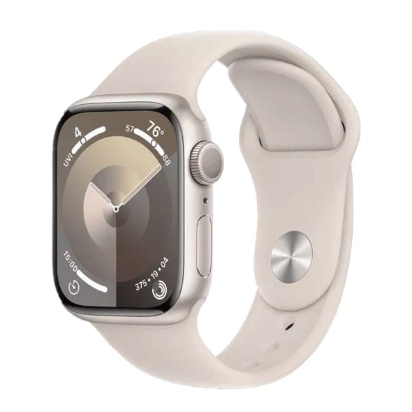 Смарт-годинник Apple Watch Series 9 GPS 41mm Starlight Aluminum Case w. Starlight Sport Band - S/M (MR8T3)