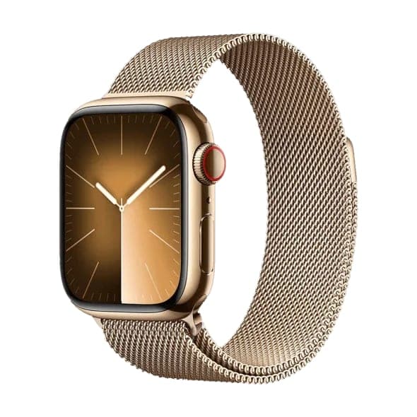 Смарт-годинник Apple Watch Series 9 GPS + Cellular 41mm Gold S. Steel Case w. Gold Milanese Loop (MRJ73)