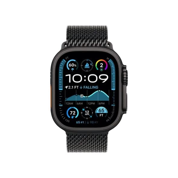Смарт-годинник Apple Watch Ultra 2 GPS + Cellular 49mm Black Titanium Case w. Black Titanium Milanese Loop - L (MX5V3)