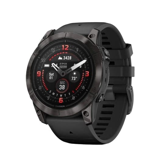 Смарт-годинник Garmin Epix Pro Gen 2 Sapphire Edition 51mm Carbon Gray DLC Titanium with Black Band (010-02804-00/01)