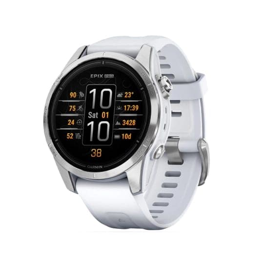 Смарт-годинник Garmin Epix Pro Gen 2 Standard Edition 42mm Silver with Whitestone Band (010-02802-00/01)
