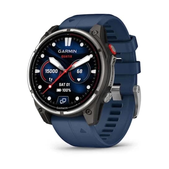 Смарт-годинник Garmin Fenix 8 Pro 47 mm AMOLED Marine GPS Titanium with Blue Silicone Band (010-03198-50)